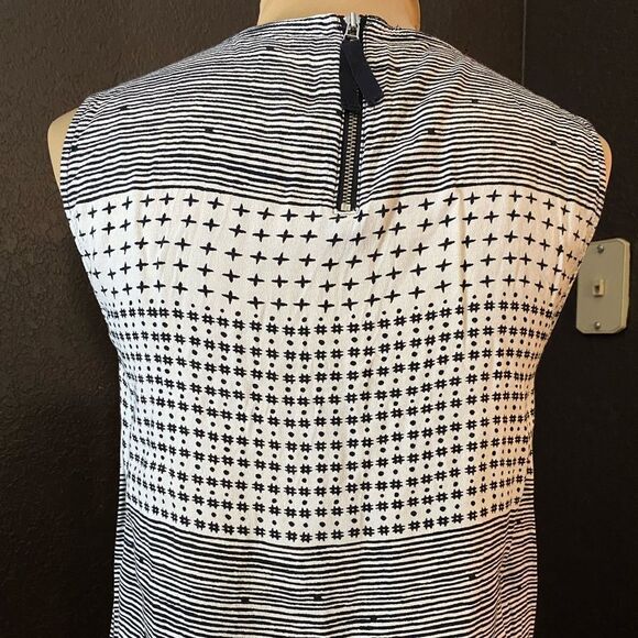 Madewell flowy Refined high scoop neck Tank‎ Top in Hashtag Stripe - Picture 8 of 10